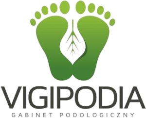 Logo gabinetu podologicznego w Krakowie - "Vigipodia" w którym przyjmuje doświadczony i polecany podolog - Piotr Barchan.