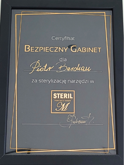 Certyfikat podologa Piotra Barchana-7